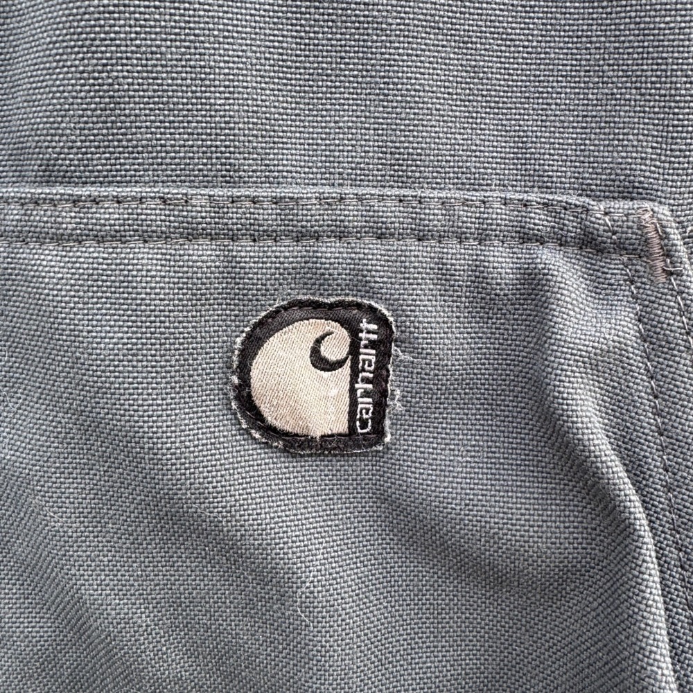 Vtg 90s Carhartt J140 Charcoal Grey Active Jacket 2XL Made in USA Red Script Tag - Picture 3 of 10